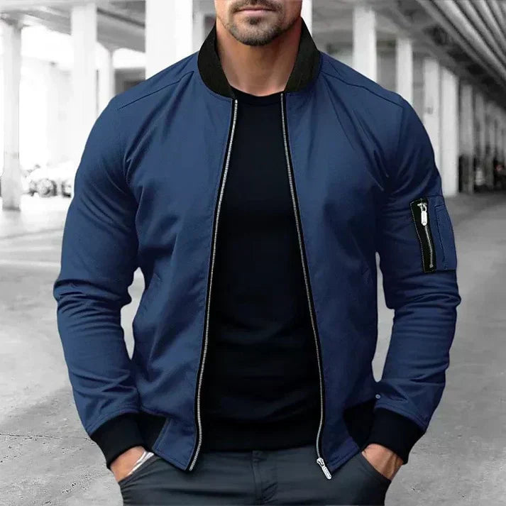 Balazs – pilotenjacke aus leder im vintage-stil für herren