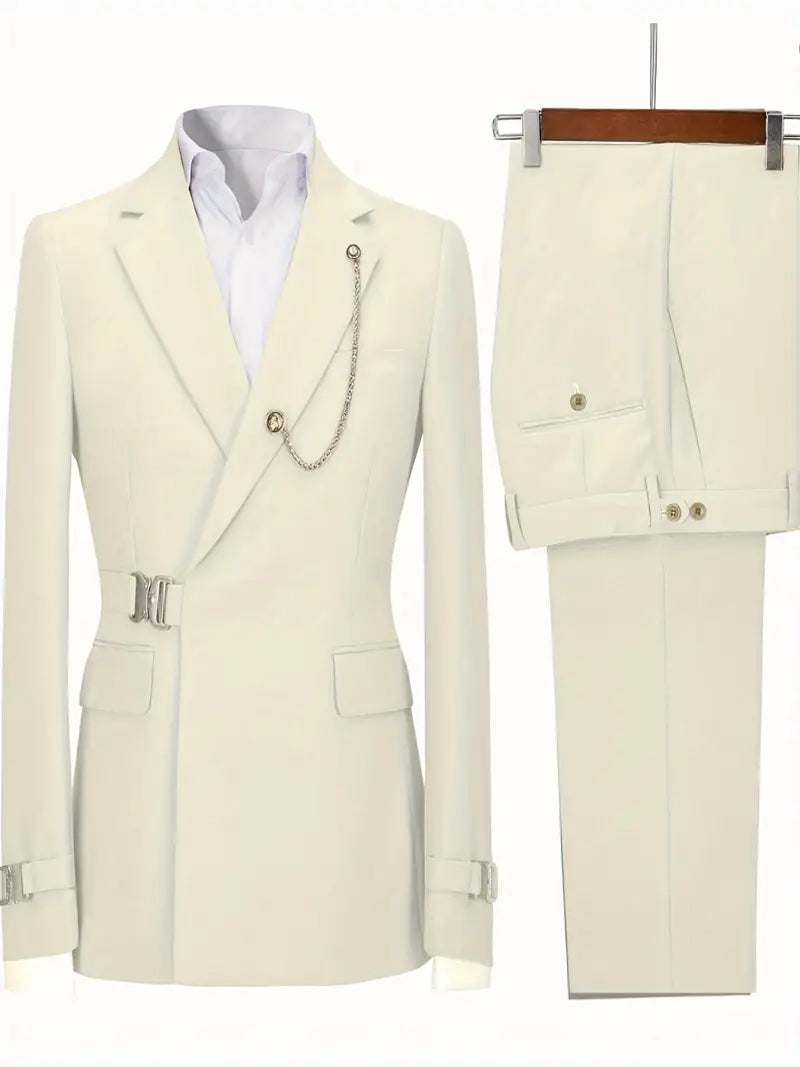 Elegantes Business Slim Fit Anzug-Set für Männer