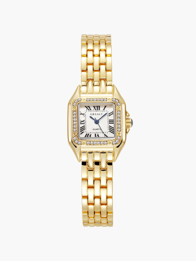 Perahta - Vintage Gold Damenuhr