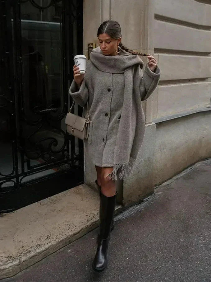 Anna | Strickjacke mit Schalkragen