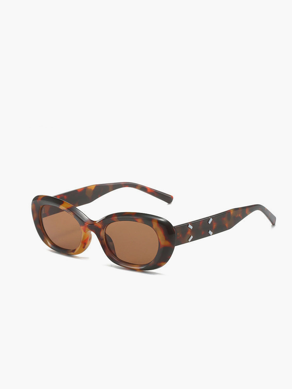 Wessa – Runde Sonnenbrille in Schildpattoptik