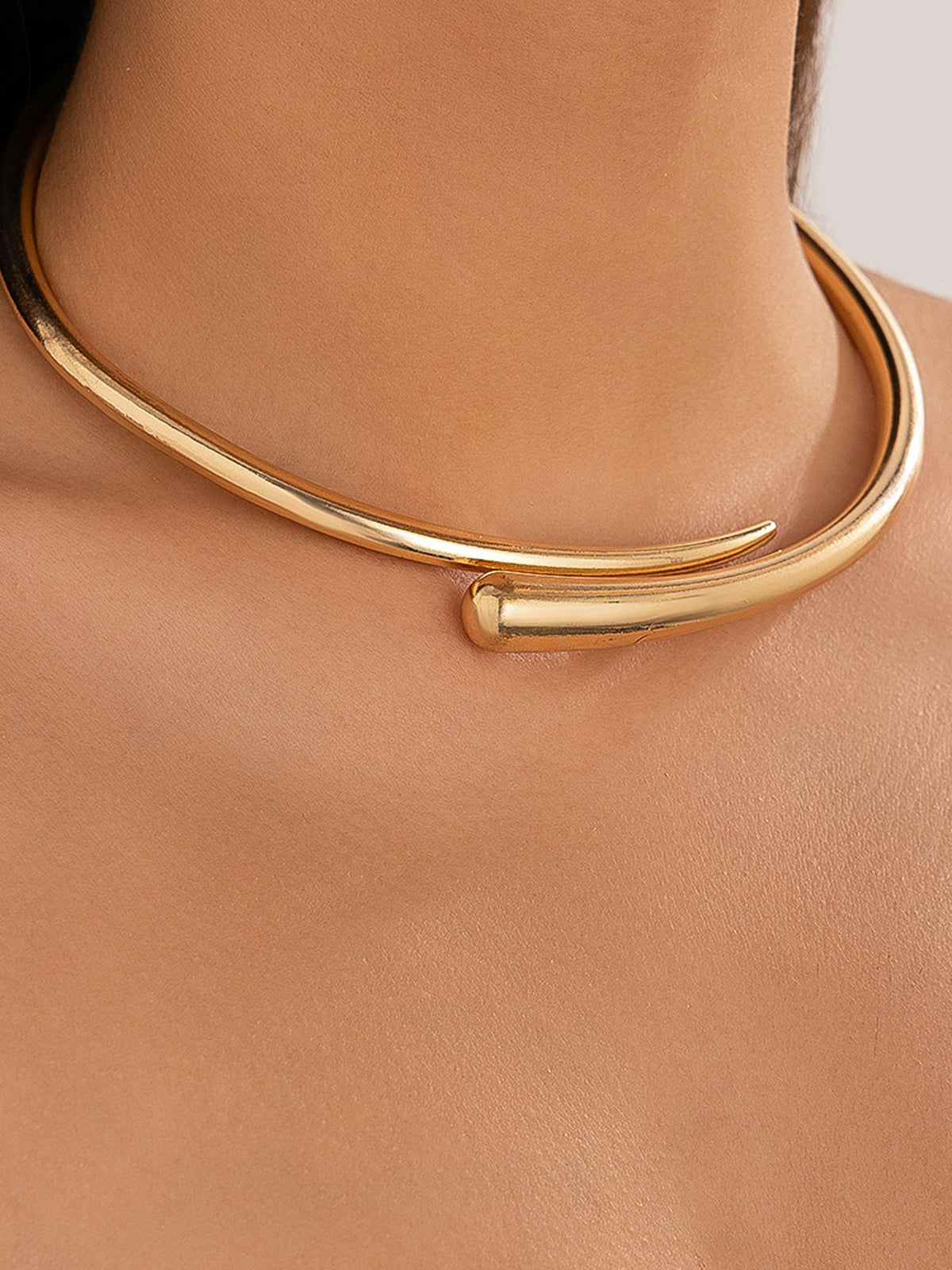 Valeska | Goldene offene Choker-Halskette