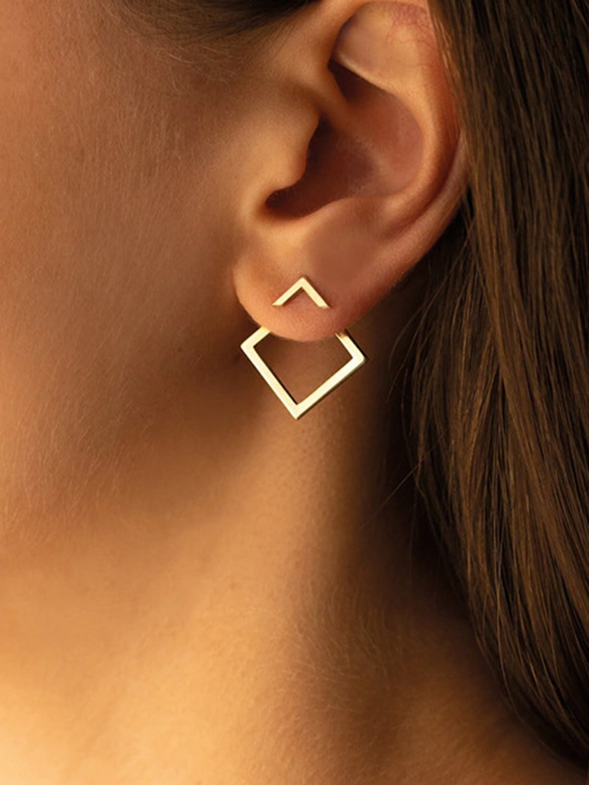 Ursala | Geometrische quadratische Ohrstecker