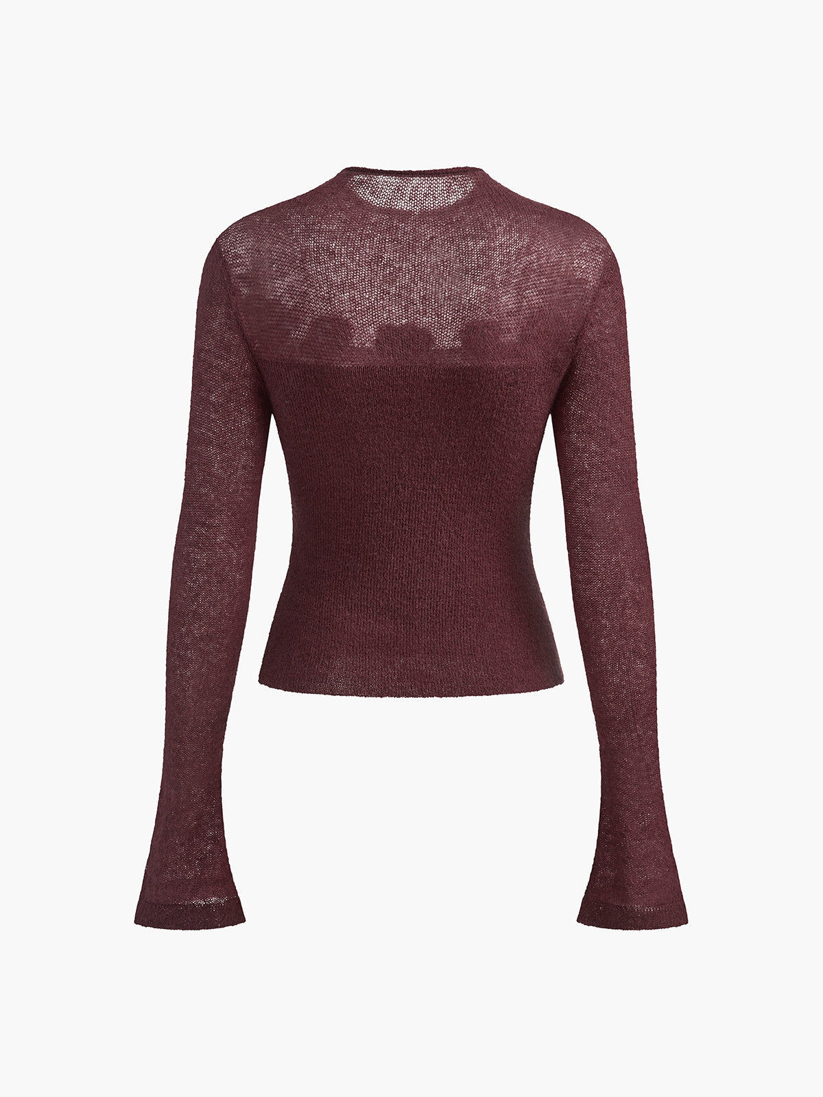 Zella | Floral Panel Soft Knit Design Damen Top