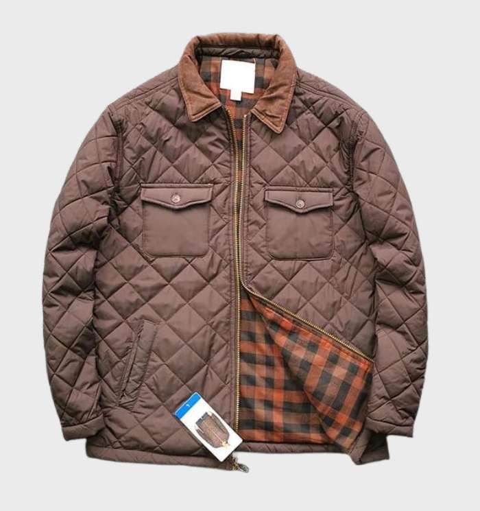 Boris - Dicke und warme Steppjacke mit Flanell