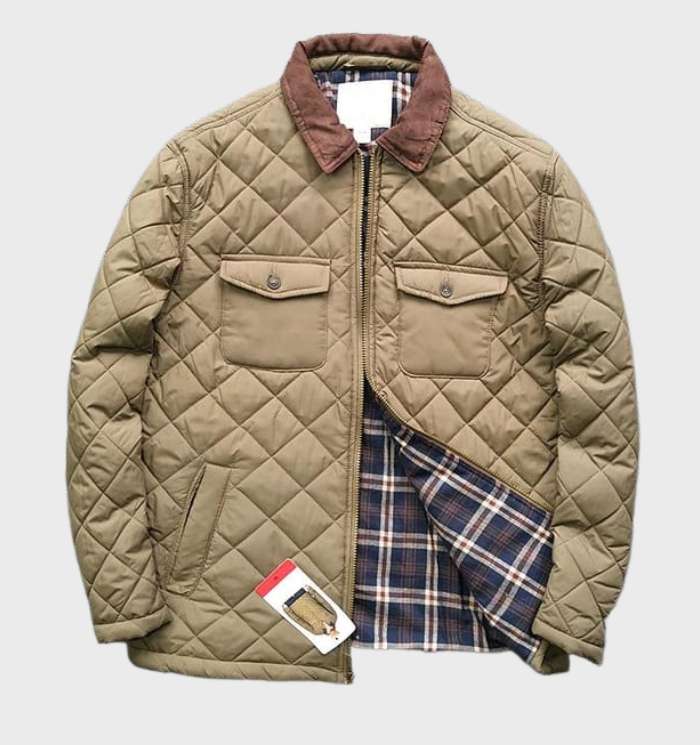 Boris - Dicke und warme Steppjacke mit Flanell