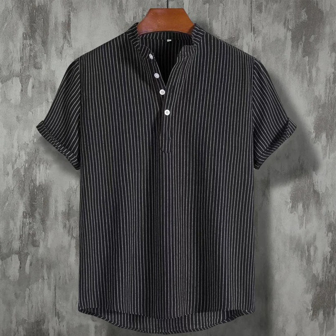 Brandy - Herren Gestreiftes Hemd