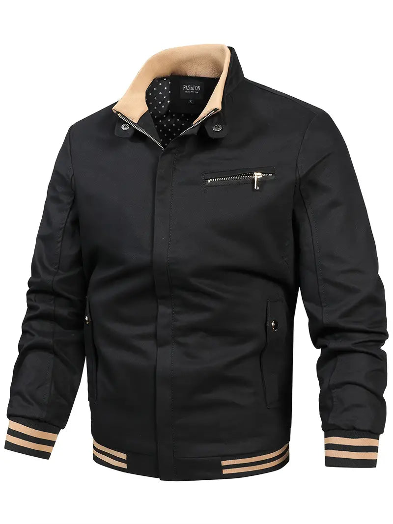 Baumwoll-herrenjacke mit stehkragen - Balder