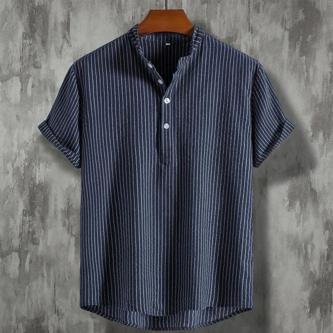 Brandy - Herren Gestreiftes Hemd