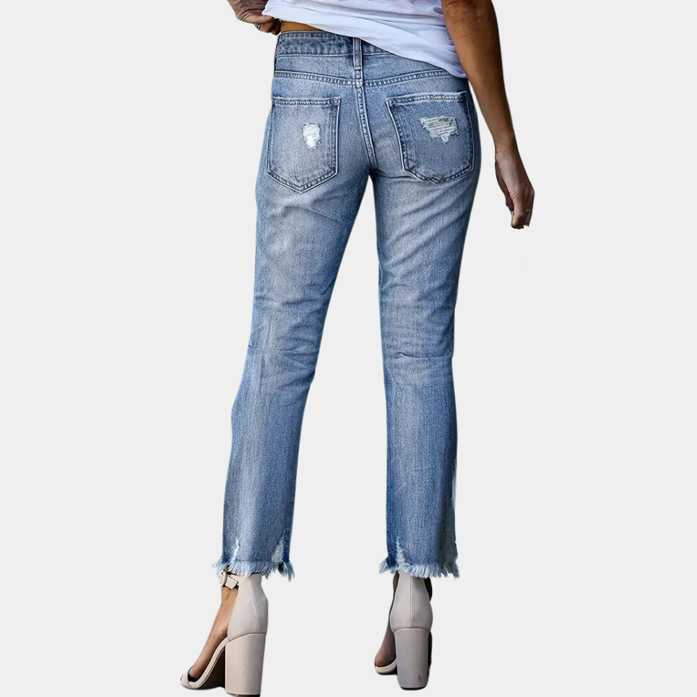 Zerrissene Skinny-Jeans | Denim | Trendig und Modern