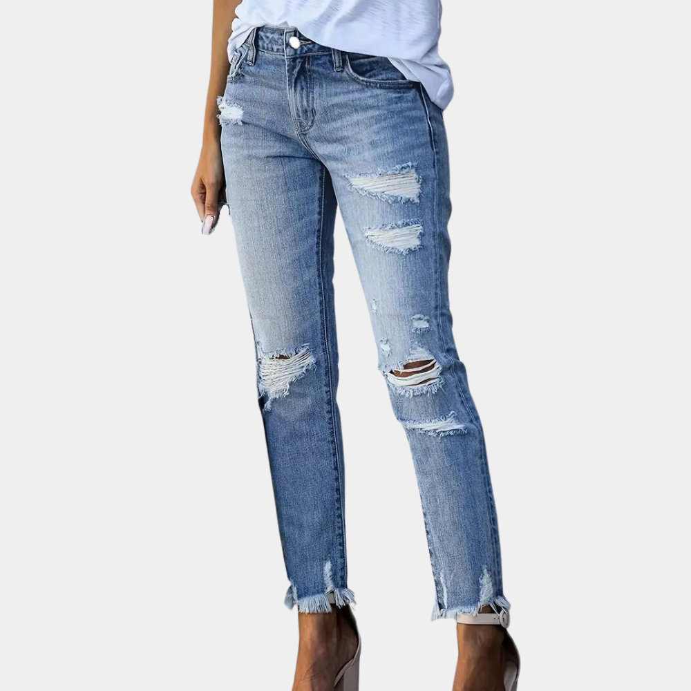 Zerrissene Skinny-Jeans | Denim | Trendig und Modern
