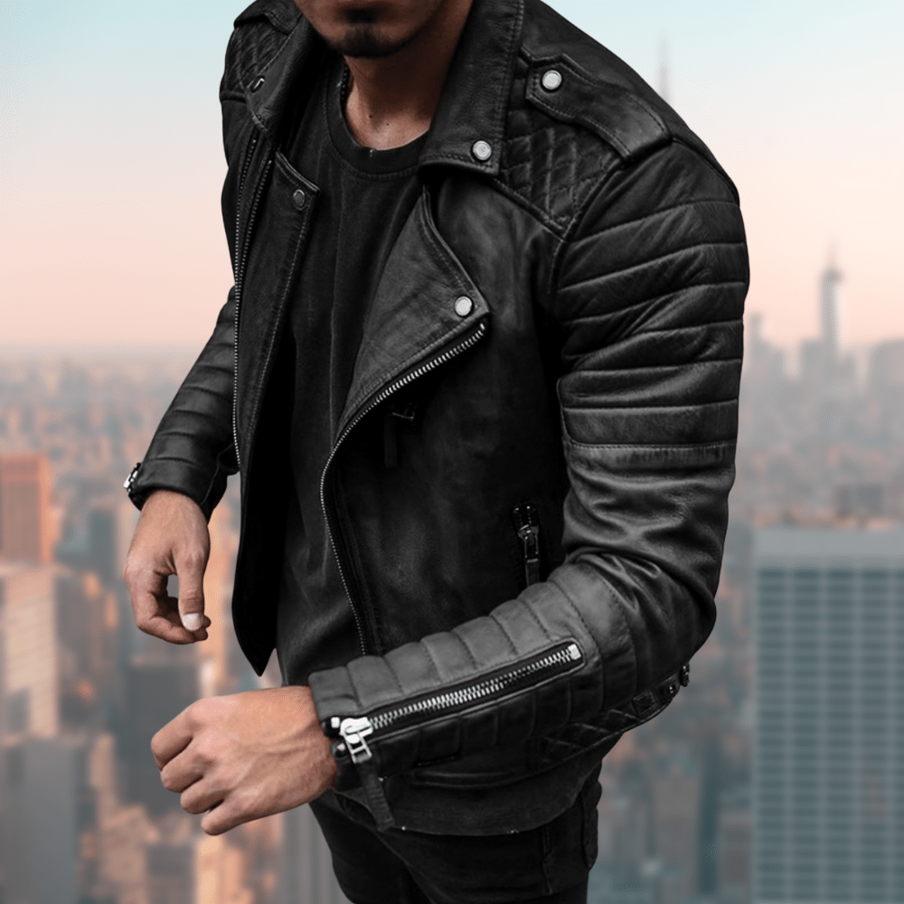 Ivo - Stylische und Einzigartige Lederjacke
