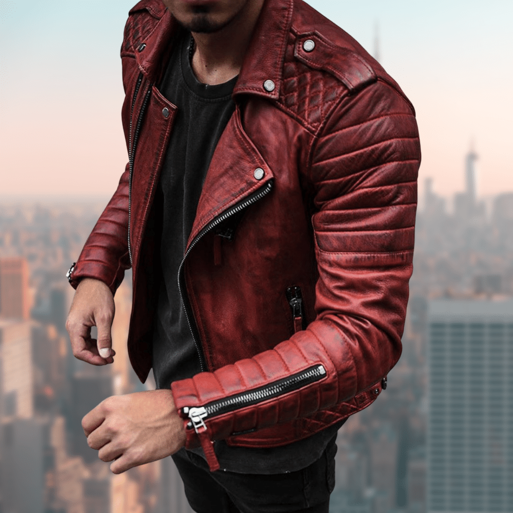 Ivo - Stylische und Einzigartige Lederjacke