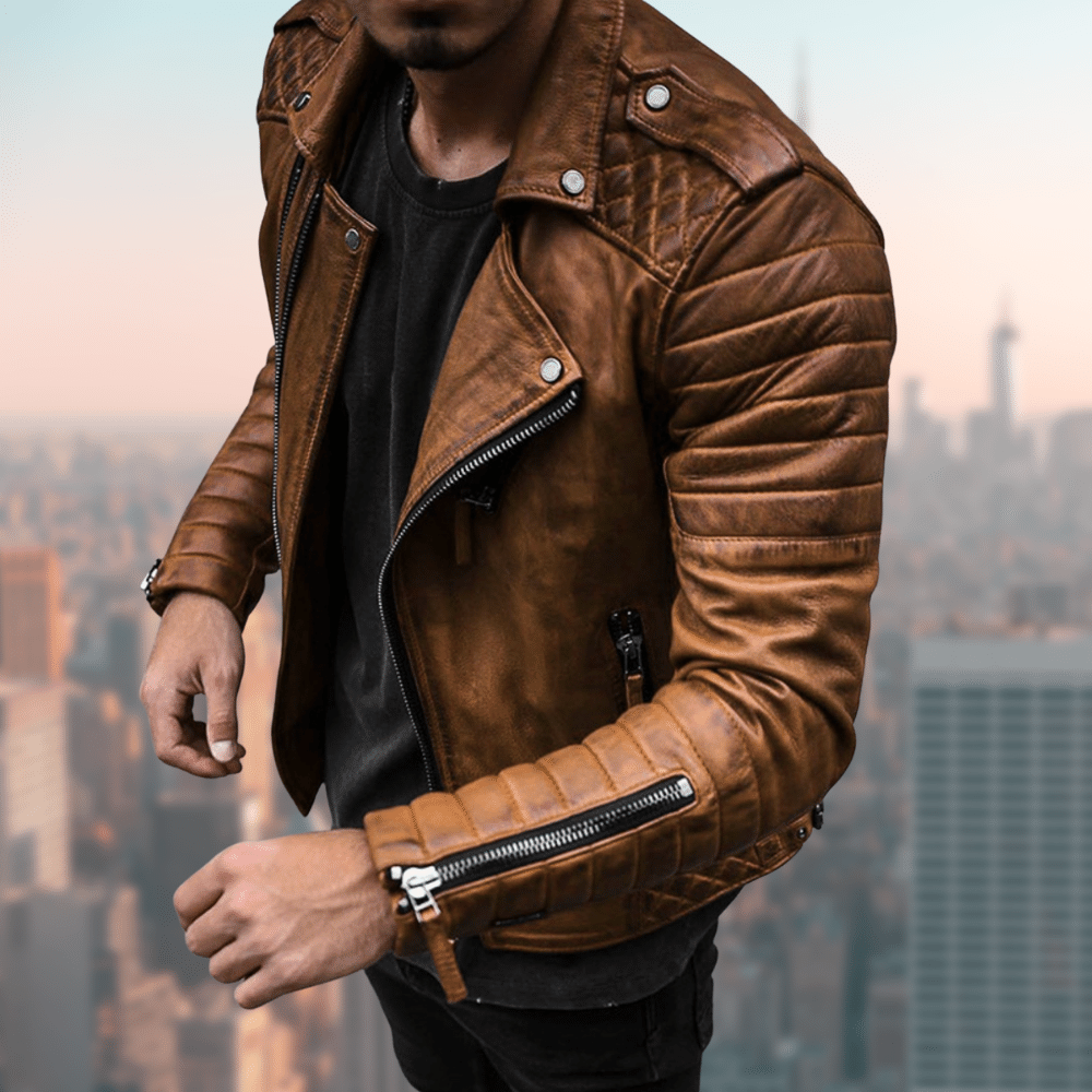 Ivo - Stylische und Einzigartige Lederjacke