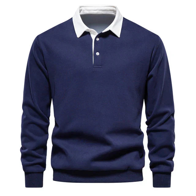 Langärmliges Poloshirt mit Kragen