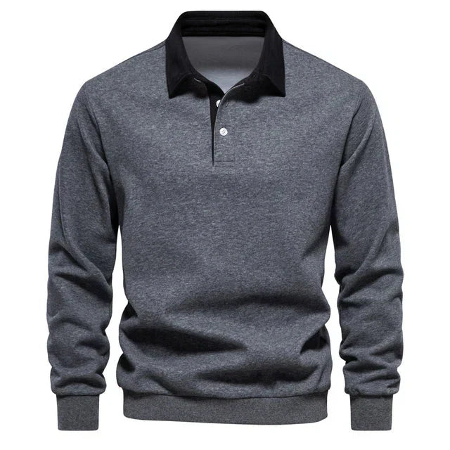 Langärmliges Poloshirt mit Kragen