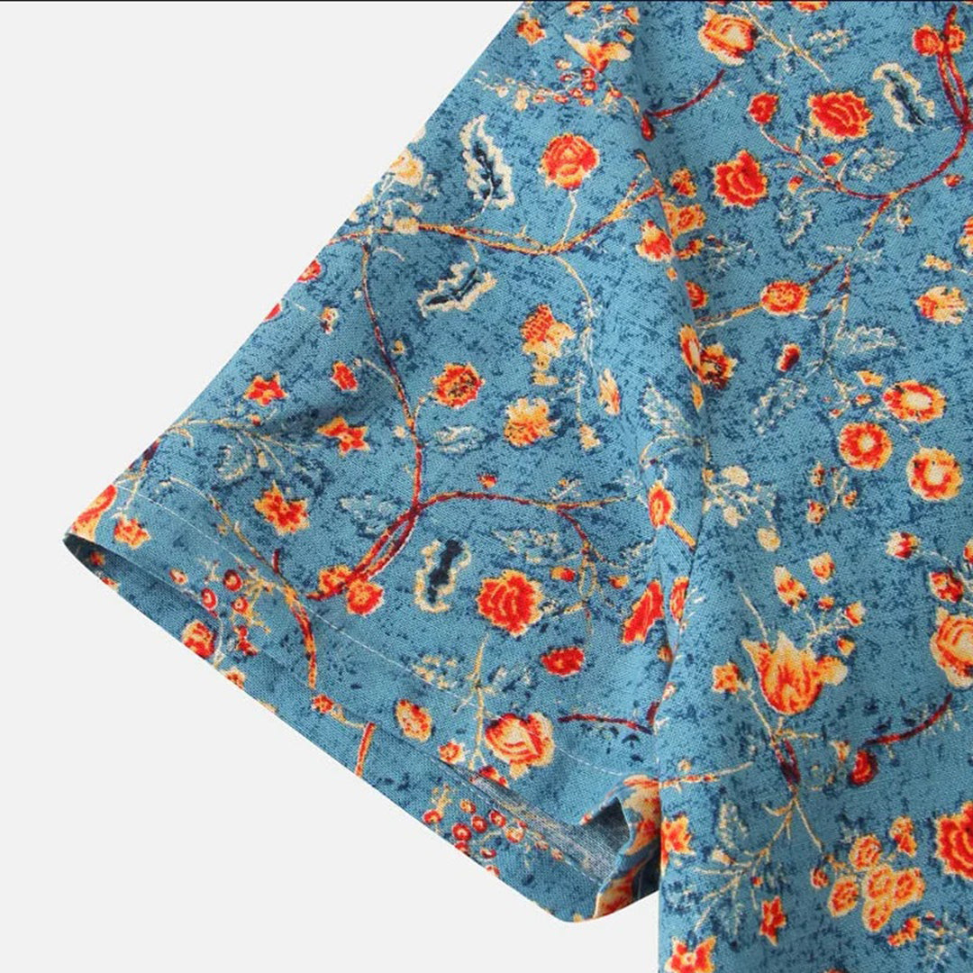 Diana - Blumiges Herrenhemd