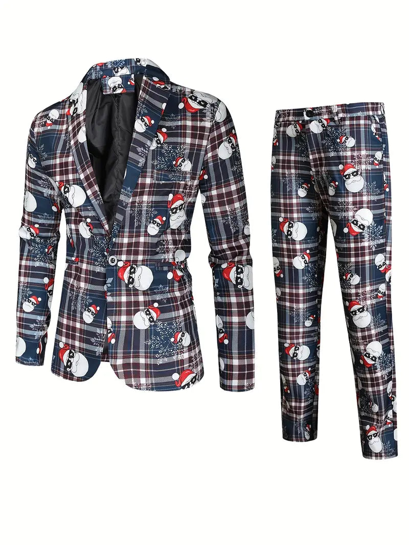 Print Anzugsjacke & Anzughose Anzugs-Set