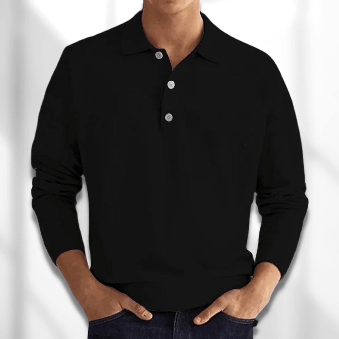 Langarm Poloshirts für Herren