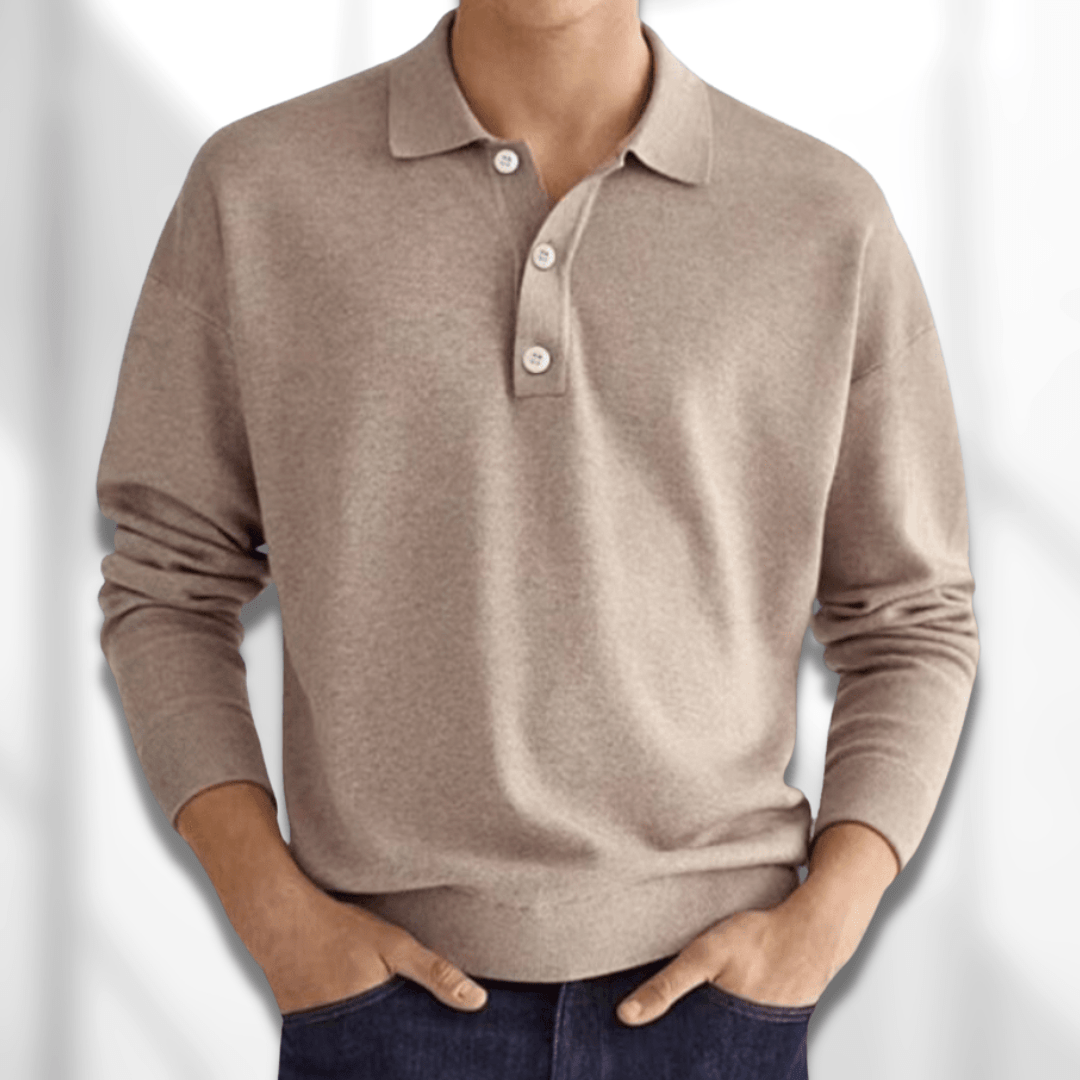 Langarm Poloshirts für Herren