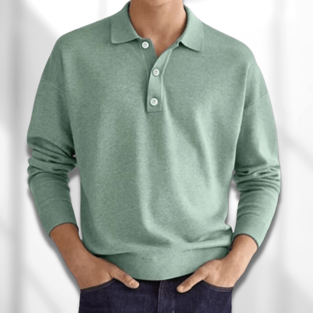 Langarm Poloshirts für Herren