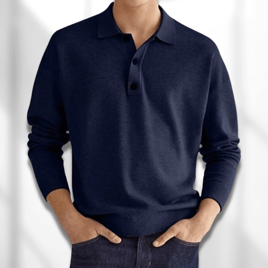Langarm Poloshirts für Herren