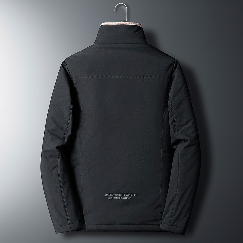 david – klassische fleecejacke für herren