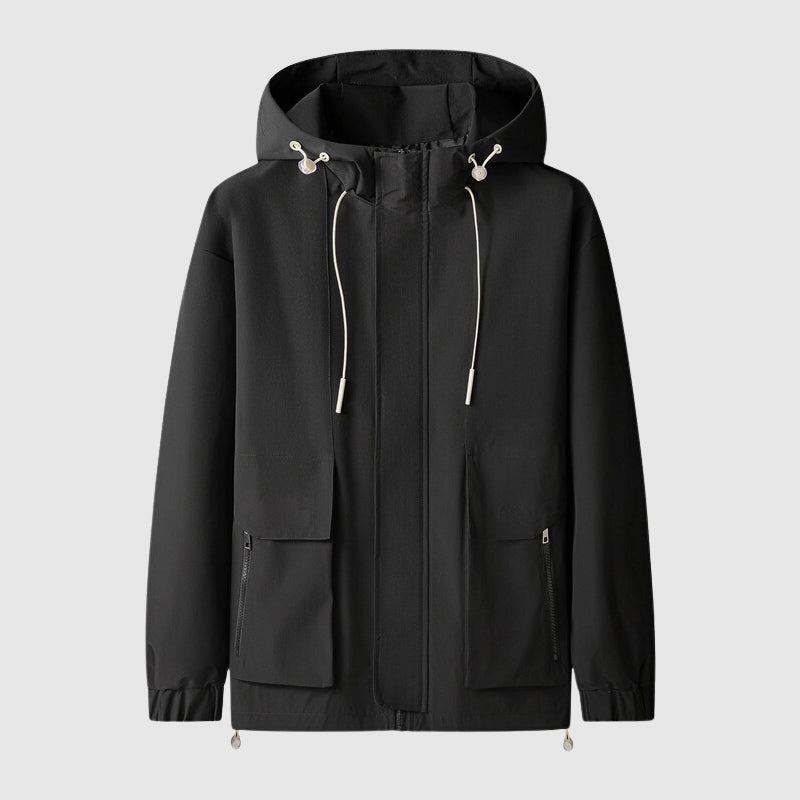 Kane - Winddichte Jacke mit Kapuze und Reißverschlusstaschen