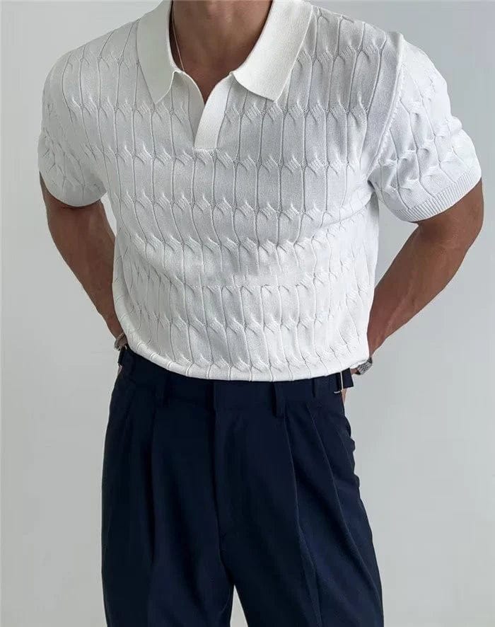 Davinci - Gestricktes Polohemd