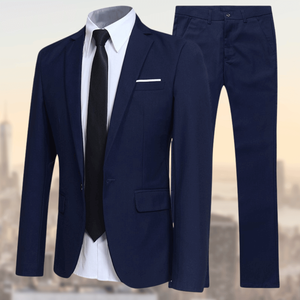 Herrenanzug optimal geschnitten 100% Wolle - Eleganter Anzug für Hochzeit und Business