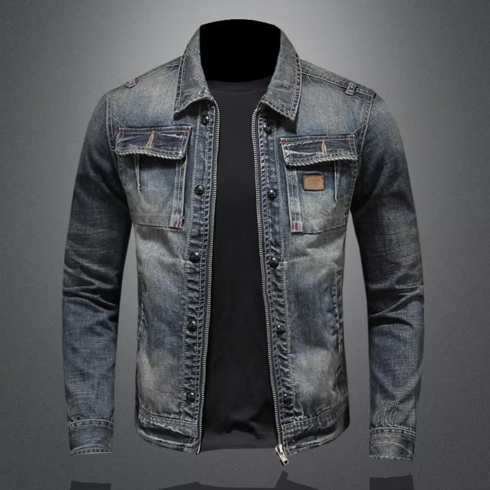 Nathan - trendige jeansjacke für herren