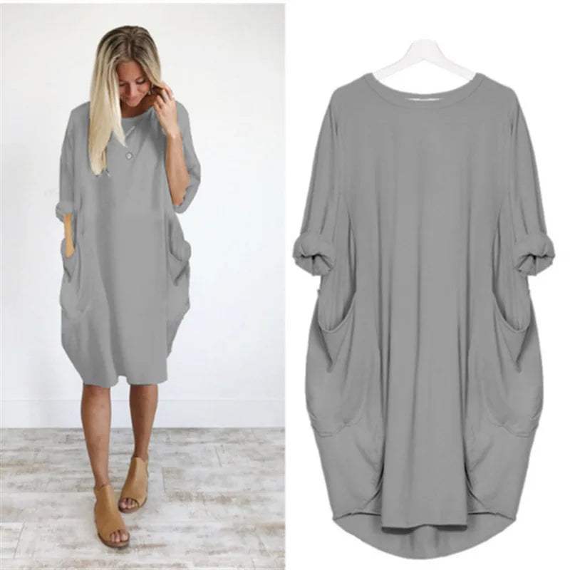 Bonafita Simmy - Raffiniertes bauchbedeckendes Kleid