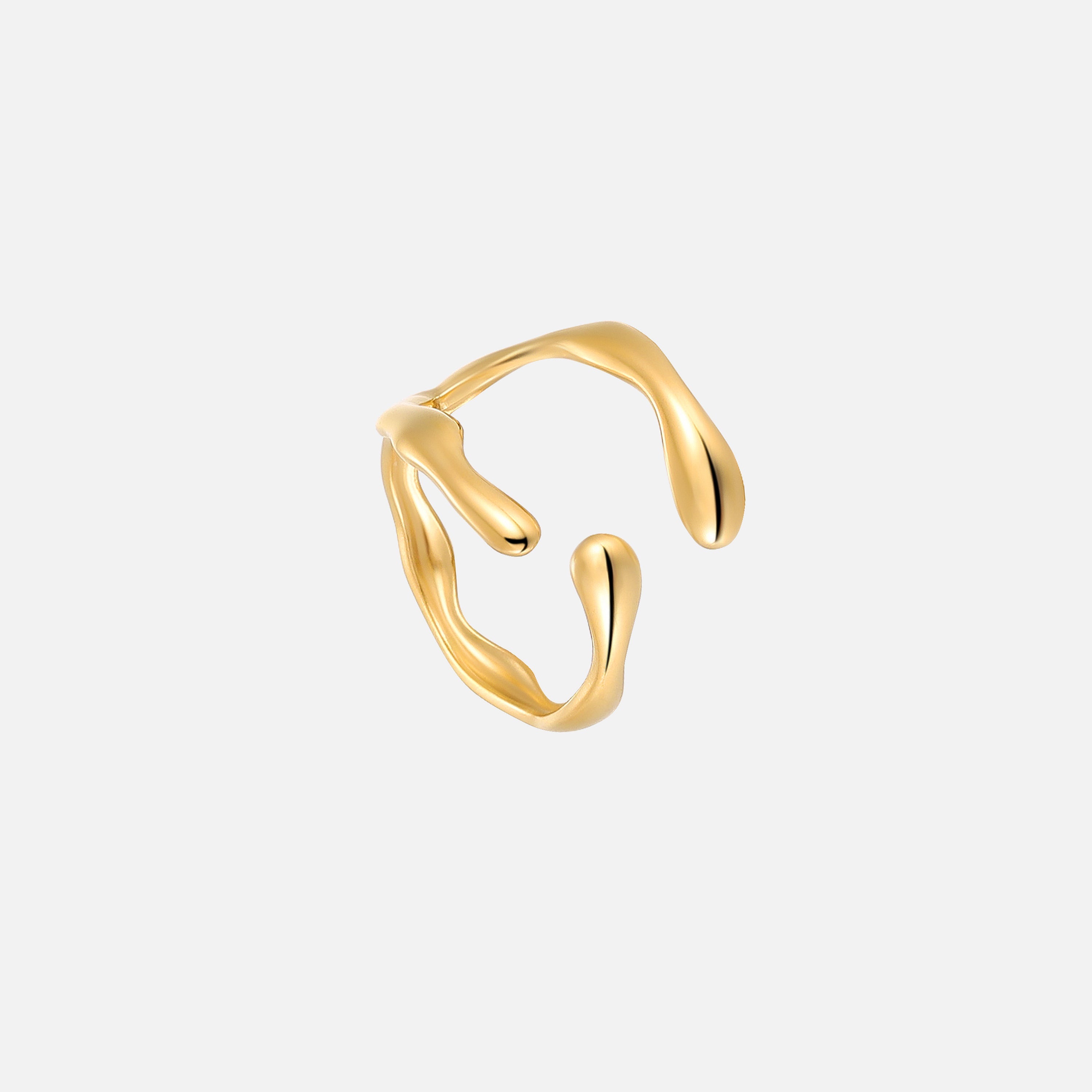 Offener Ring mit Organischem Design – Modern & Elegant