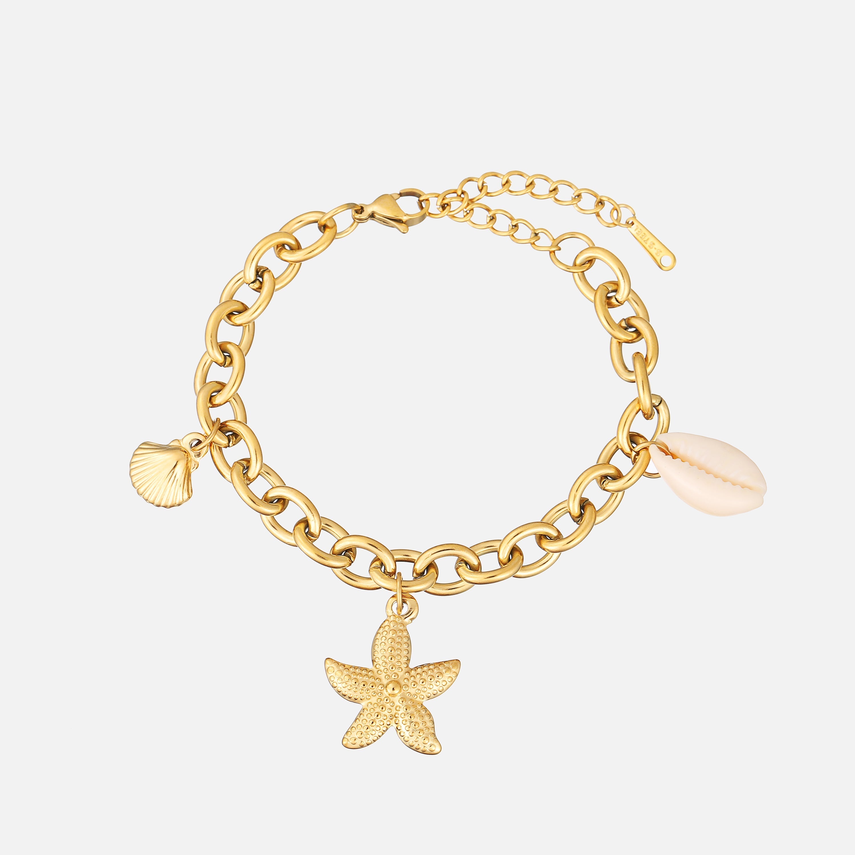 Goldenes Armband mit Meeres-Charms – Verspielt & Elegant