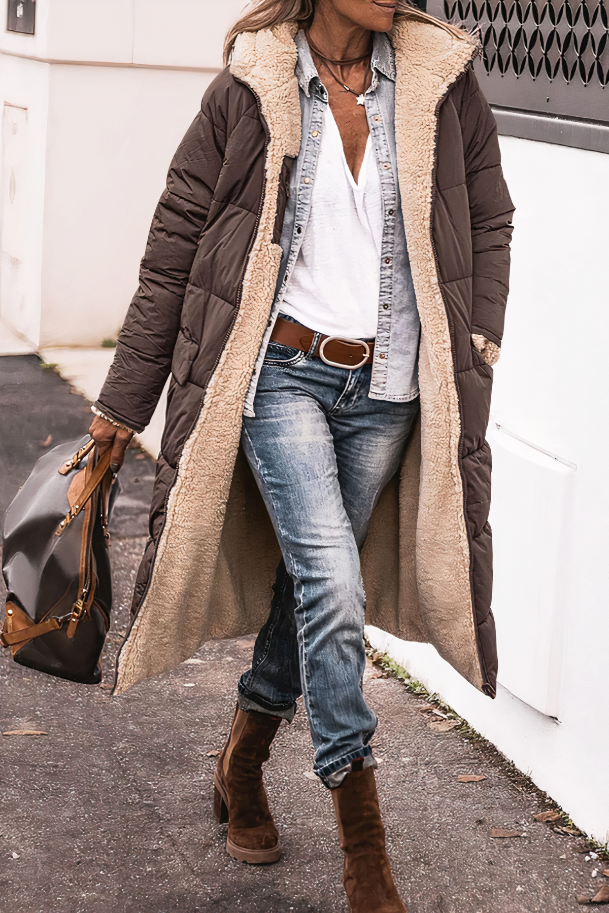 Parka-Mantel für Damen