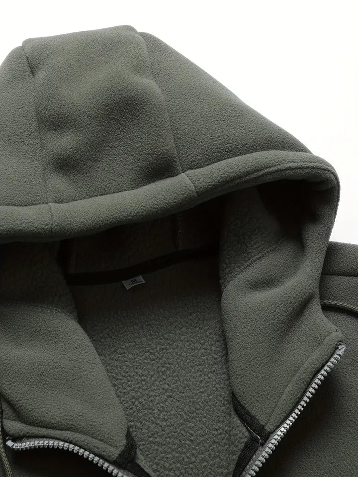 Nik - fleecejacke mit reibverschluss