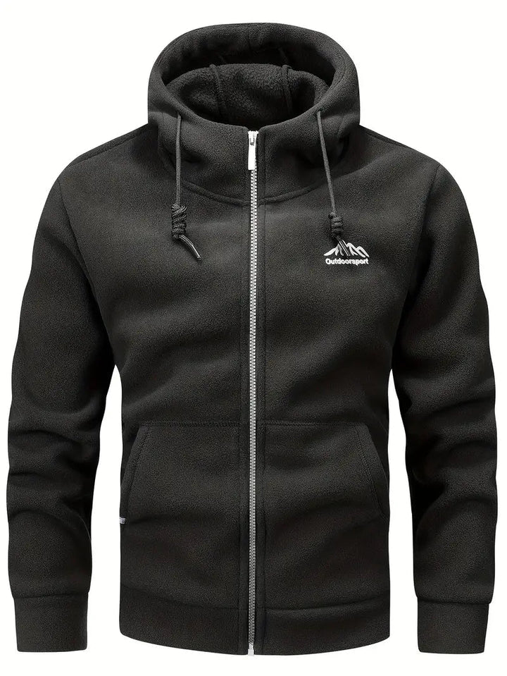 Nik - fleecejacke mit reibverschluss
