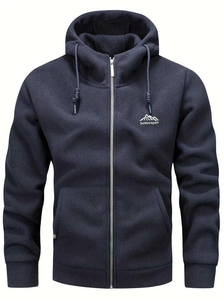 Nik - fleecejacke mit reibverschluss
