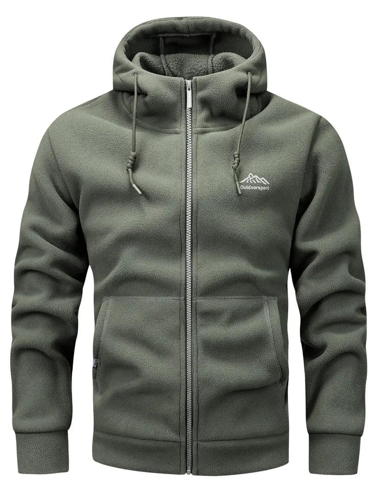 Nik - fleecejacke mit reibverschluss