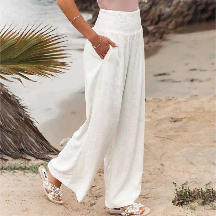 Emilia - Weite Leinenhose
