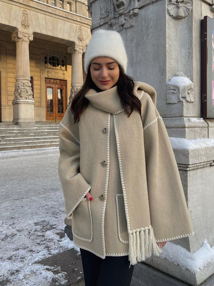Klara | Eleganter Schalmantel für raffinierte Looks