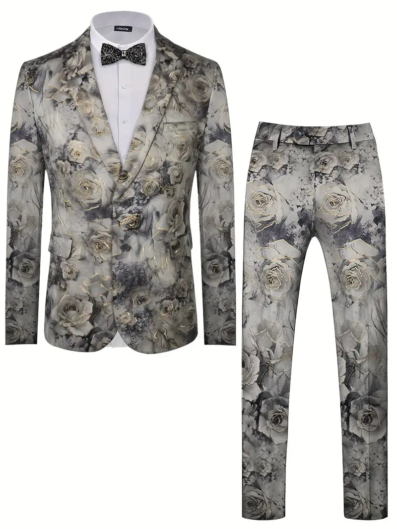 Herren-Retro-Anzugsjacke & Anzughose