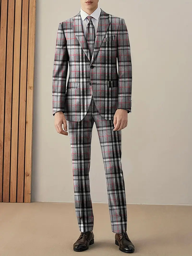 Kombination aus Blazer und Hose in schmaler Passform