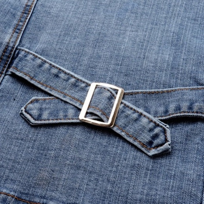 Joan - Lässige Herbst stilvolle blaue Jeansjacke für Frauen