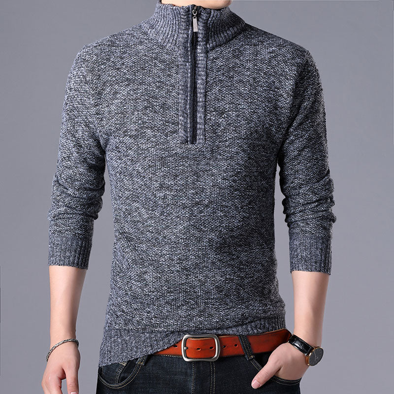 Klassische Pullover mit Reißverschluss