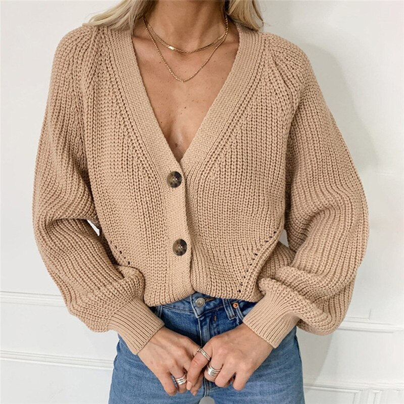 Joyce - Schicker Herbst Geknöpfter Cardigan für Damen
