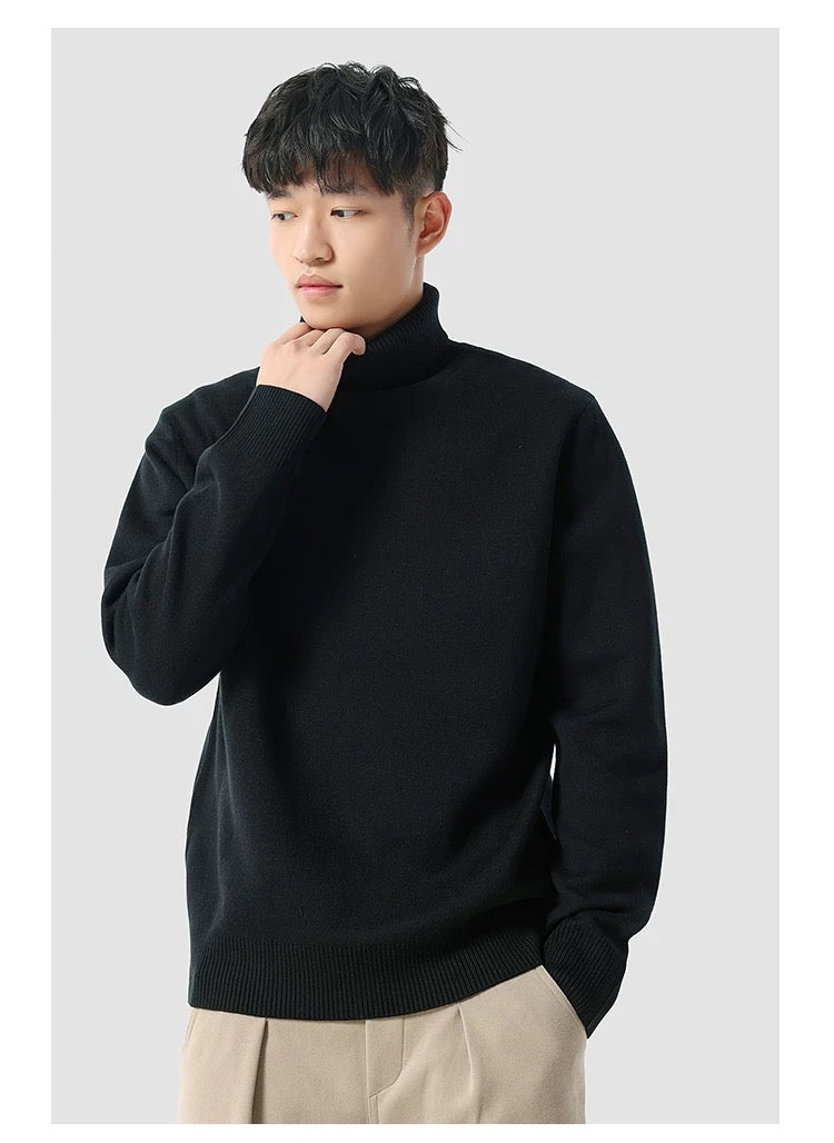 Klassischer Herren Rollkragenpullover – Weicher Winterpullover mit Zeitlosem Design