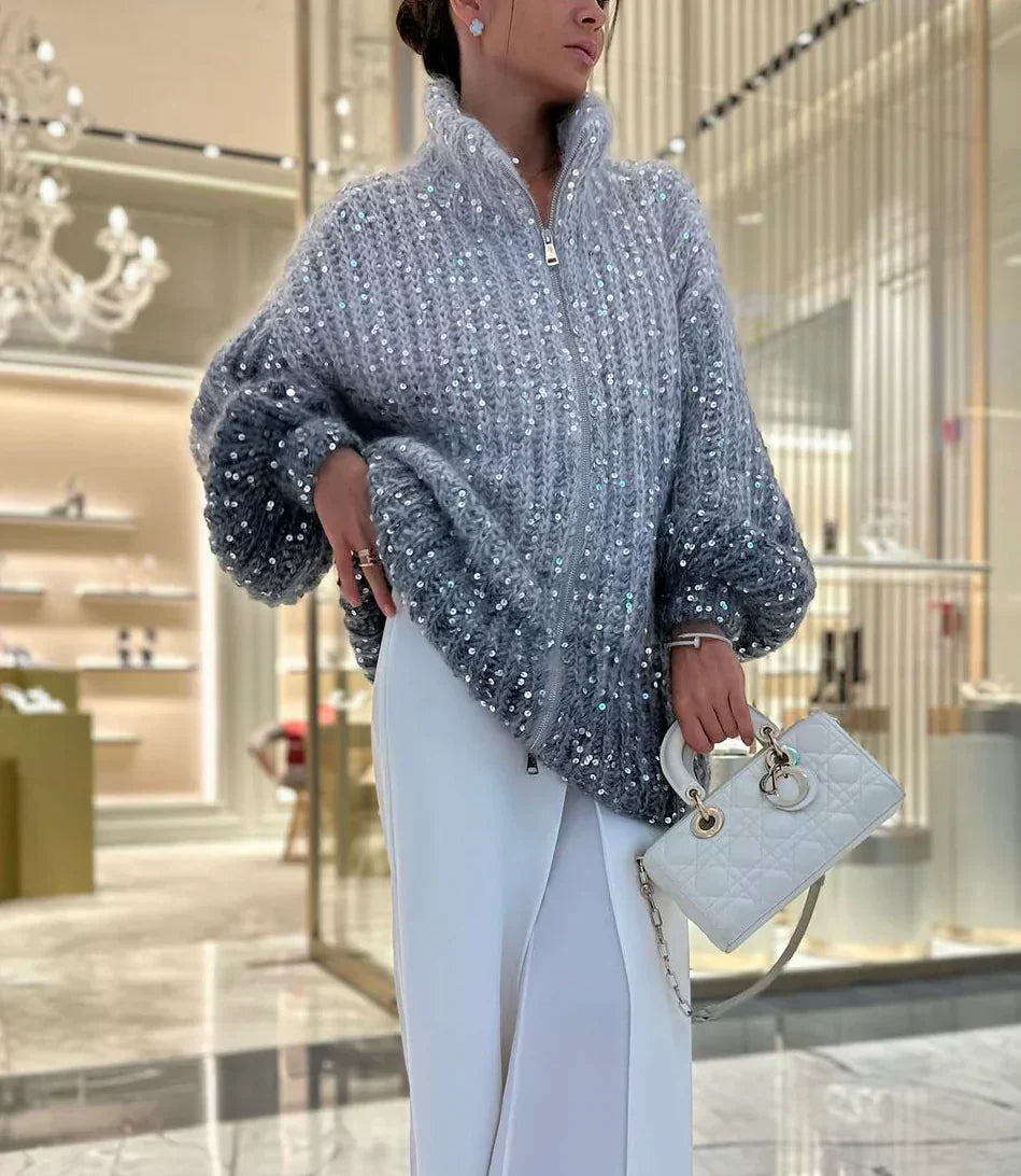 Kyla™ - Funkelnder Oversized-Pullover