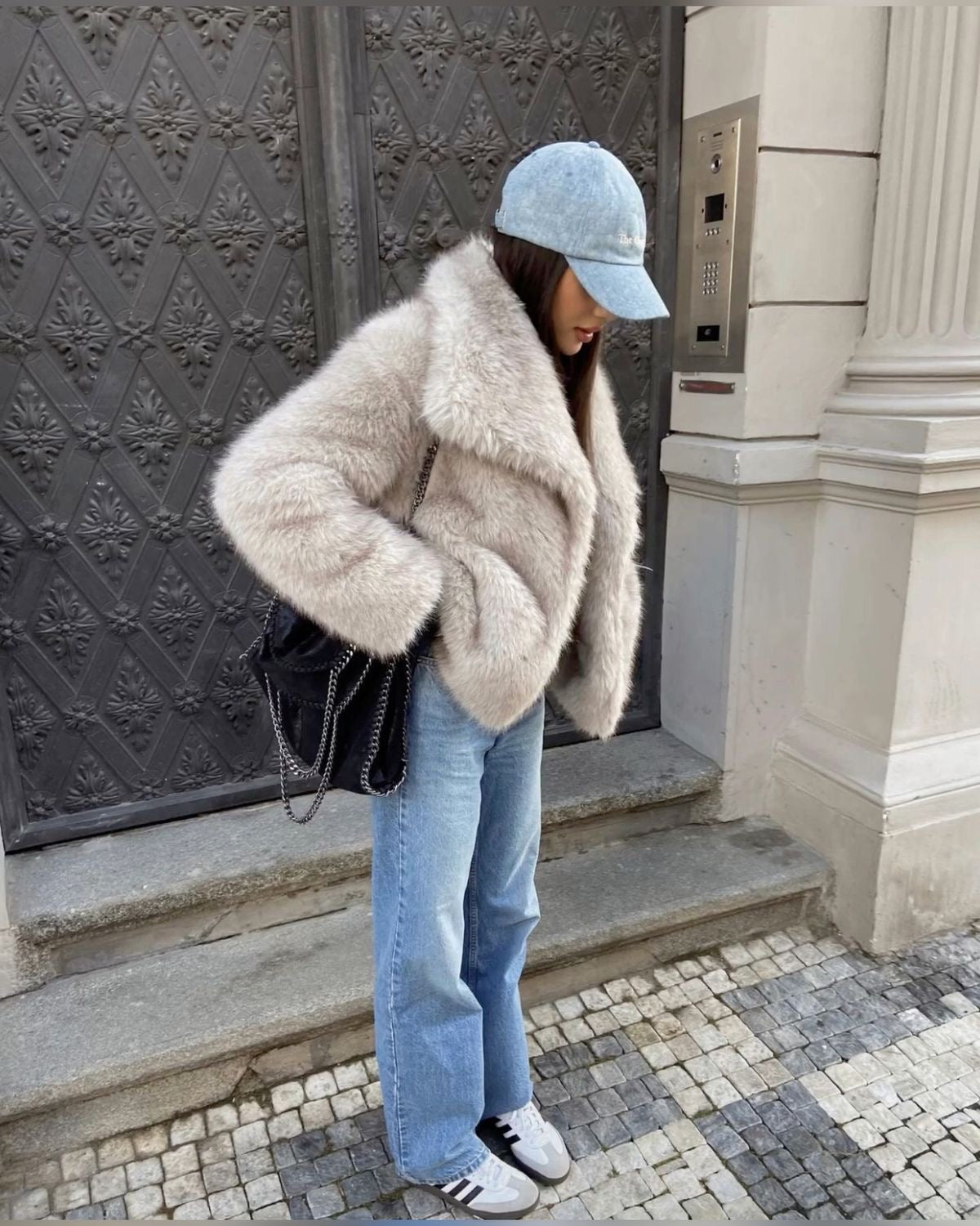Mia | Eleganter Pelzmantel für Damen