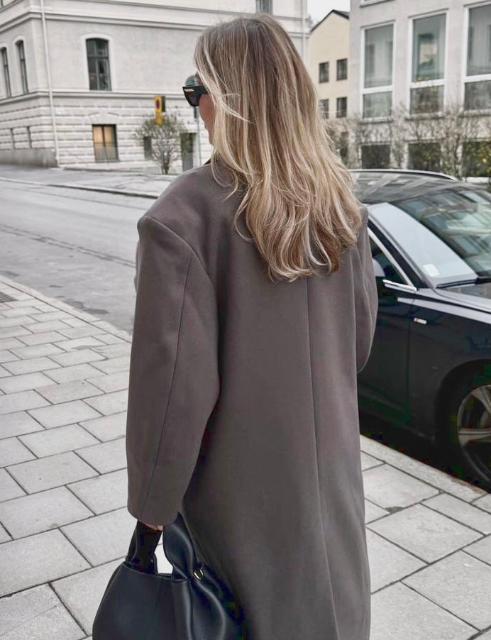 Theresa | Langer übergroßer Mantel für Damen